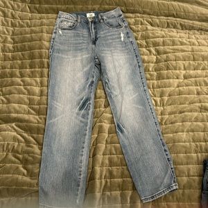 signature l&m straight leg light blue jeans